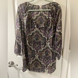J Crew Silk Paisley Cover Up